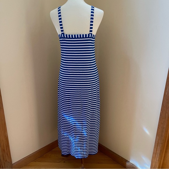 LOFT Stripe Ribbed Bra Maxi Dress - Picture 8 of 8